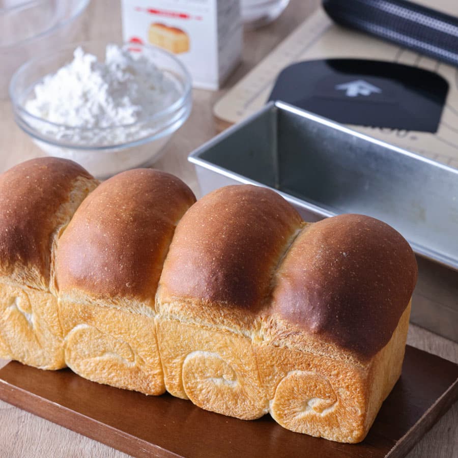 パウンド型で作る　山型食パン 1