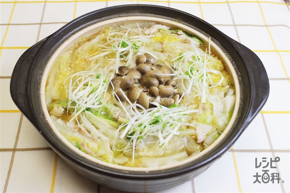 豚バラと白菜の重ね鍋　みそ味 1
