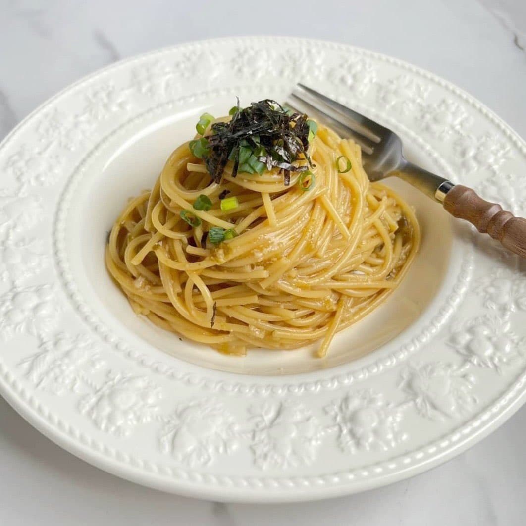 岩海苔和風パスタ 1