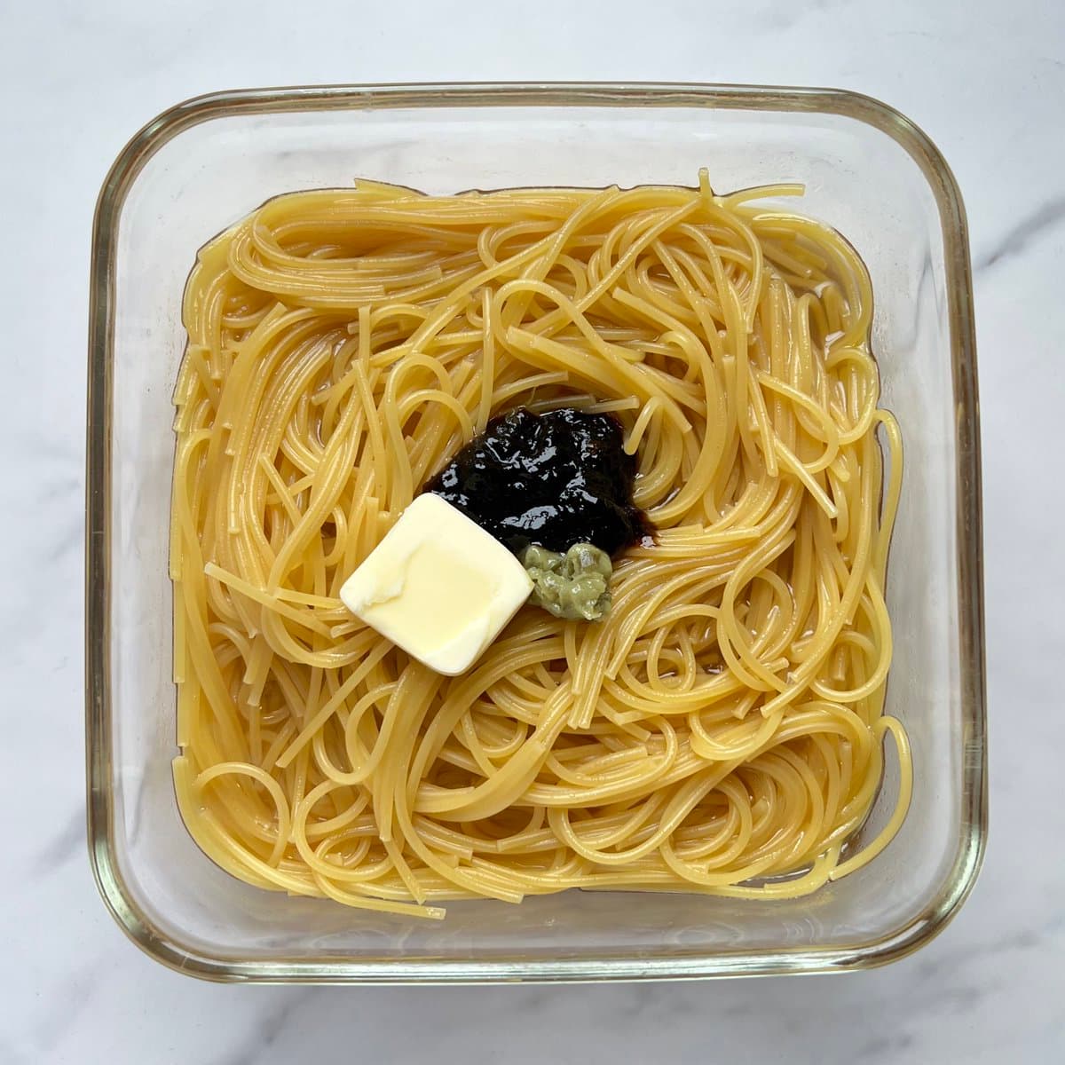 岩海苔和風パスタ 3