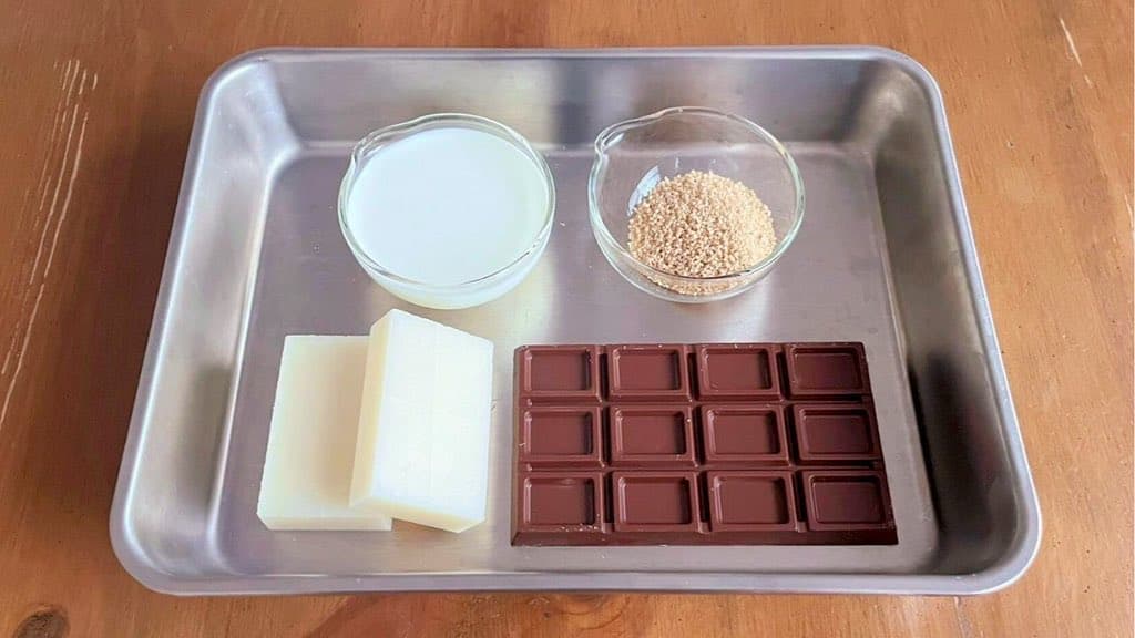 もち×チョコの生チョコ風デザート 2