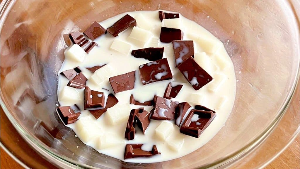 もち×チョコの生チョコ風デザート 3