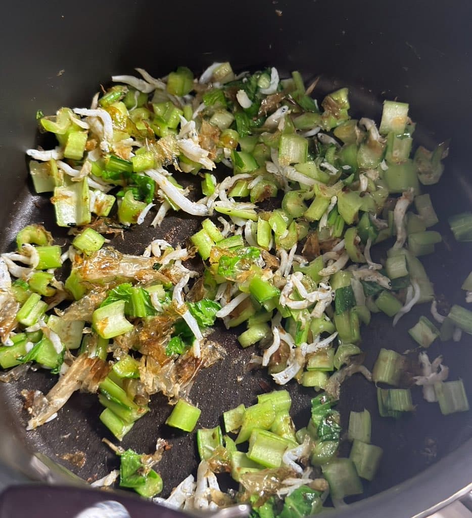 しらすと小松菜の混ぜご飯 2