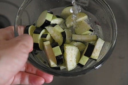 なすの酢みそ和え／火を使わず手軽な副菜！ 9