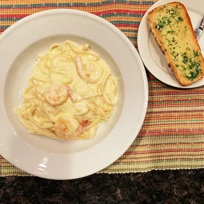 絶品パスタ☆海老のクリームチーズソース 8