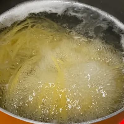 春キャベツと桜エビのペペロンチーノ 3