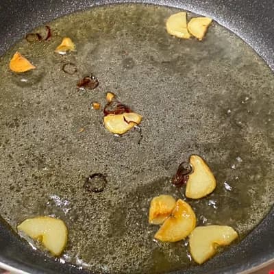 春キャベツと桜エビのペペロンチーノ 6